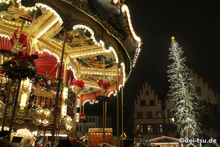 ドイツ・フランクフルト　レーマー広場のクリスマスマーケット